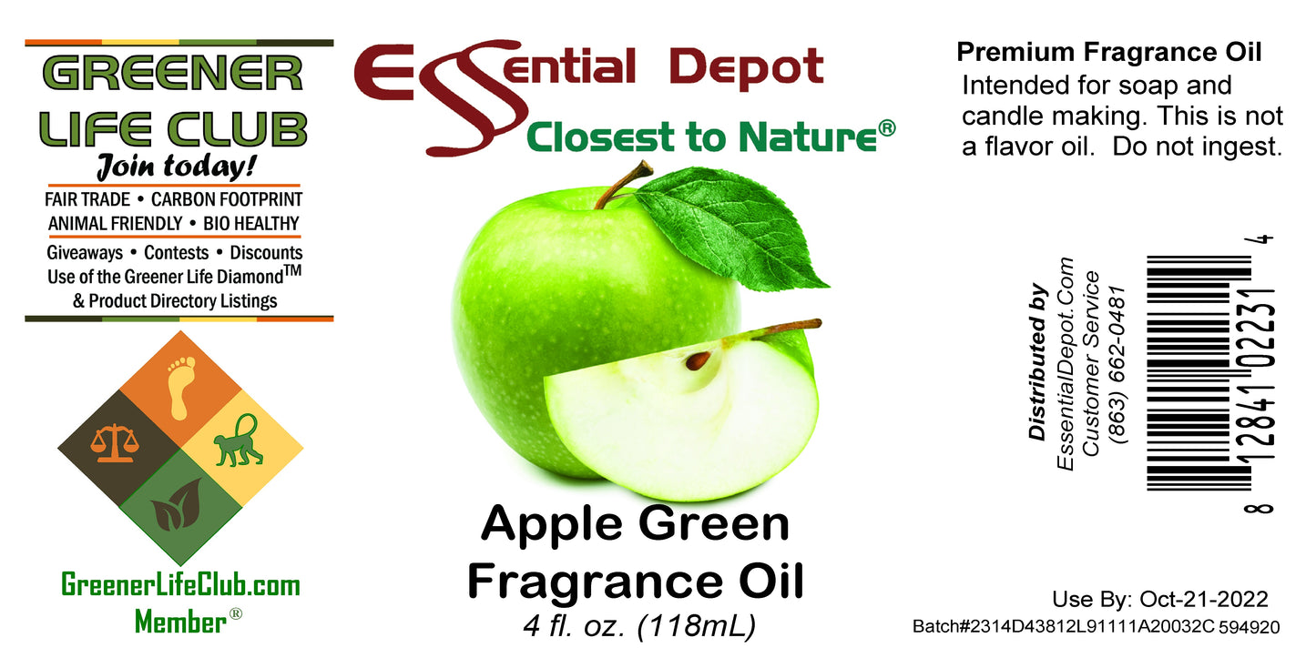 Apple Green Fragrance Oil - 4 oz.