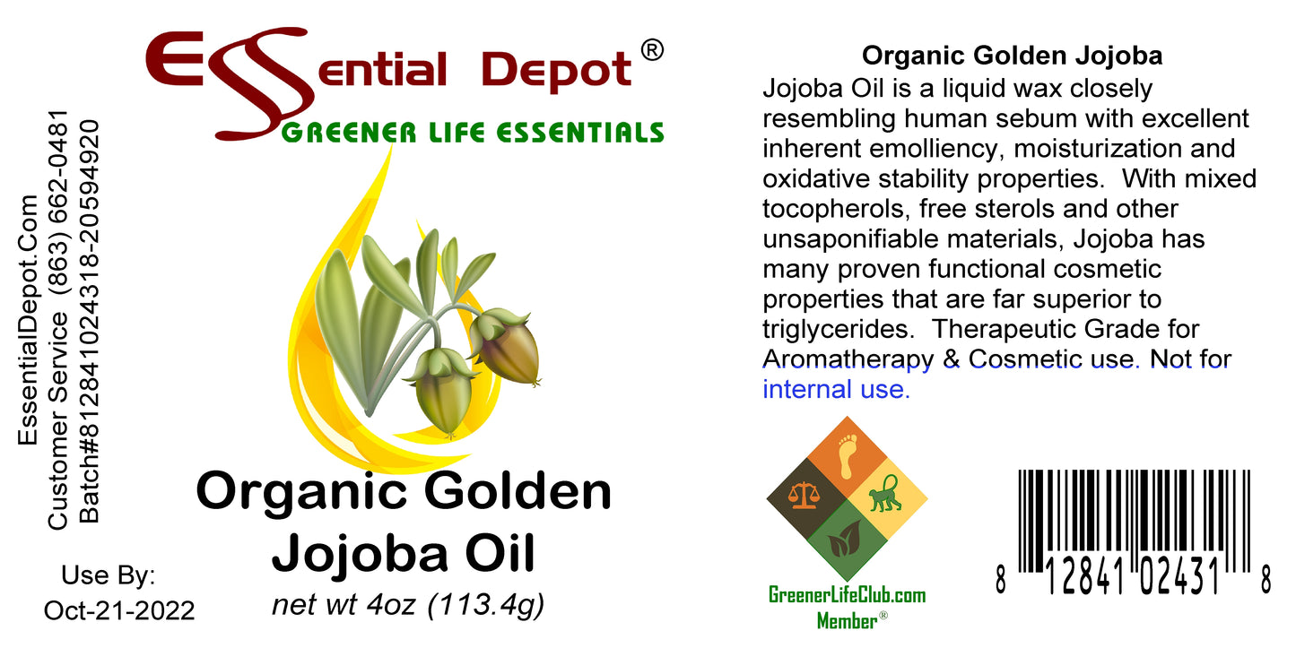 Jojoba Organic Golden 4 oz.