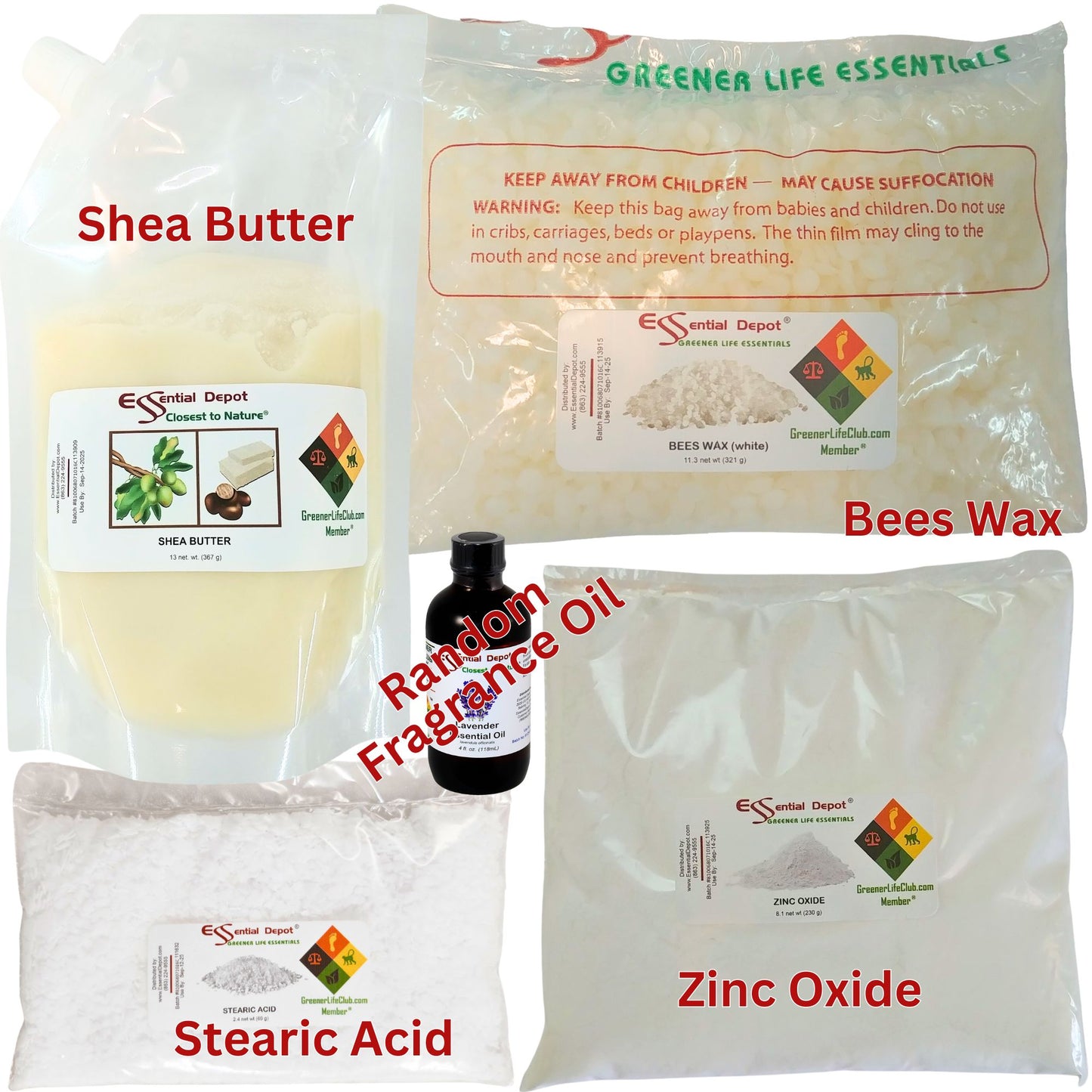 Lotion Bar Making Kit (DECONSTRUCTED) - Zinc Oxide