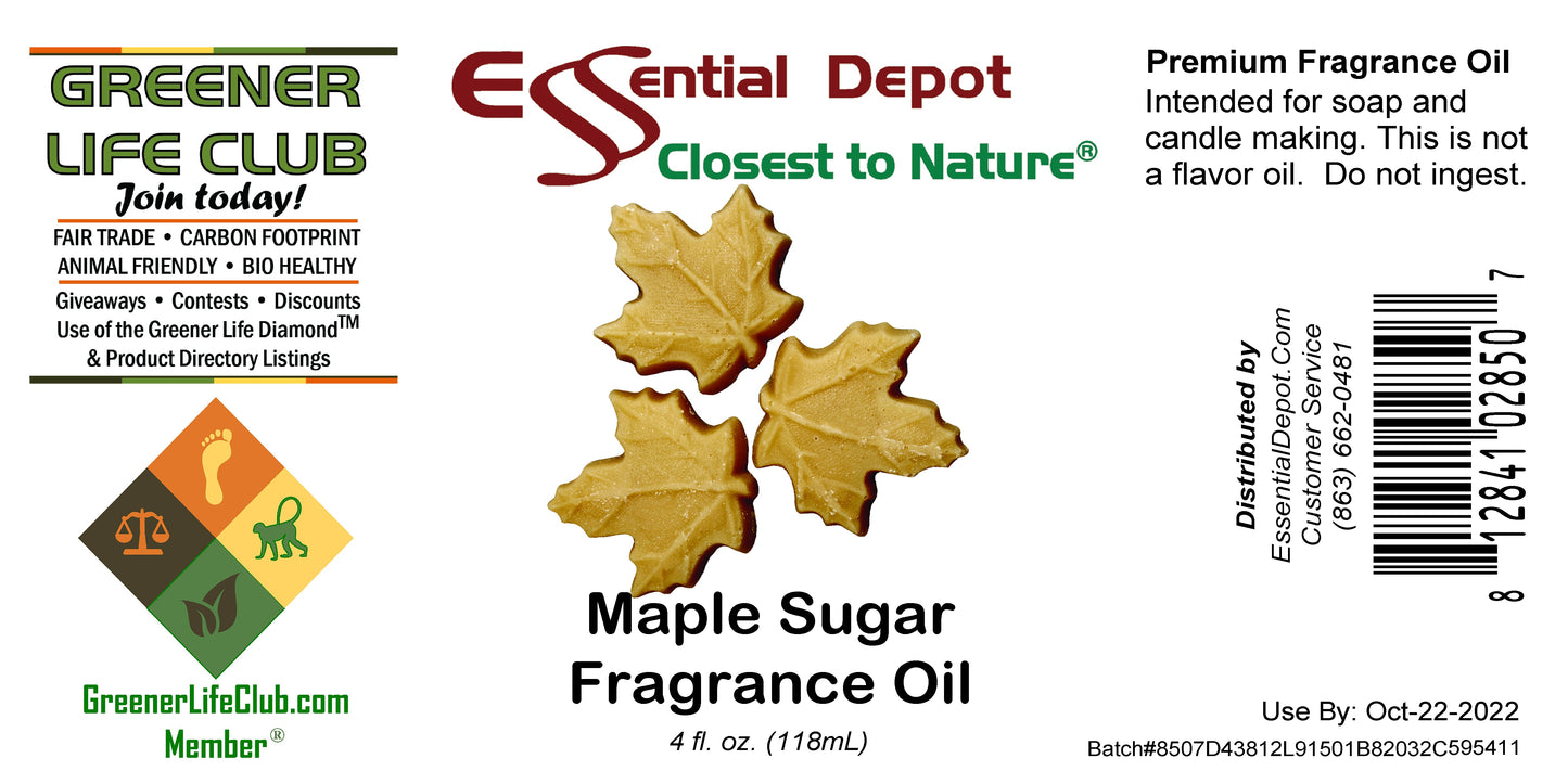 Maple Sugar Fragrance Oil - 4 oz.