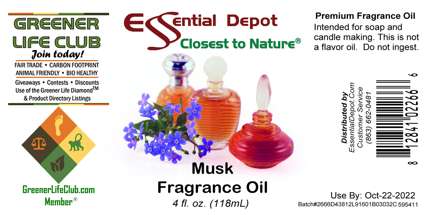 Musk Fragrance Oil - 4 oz.