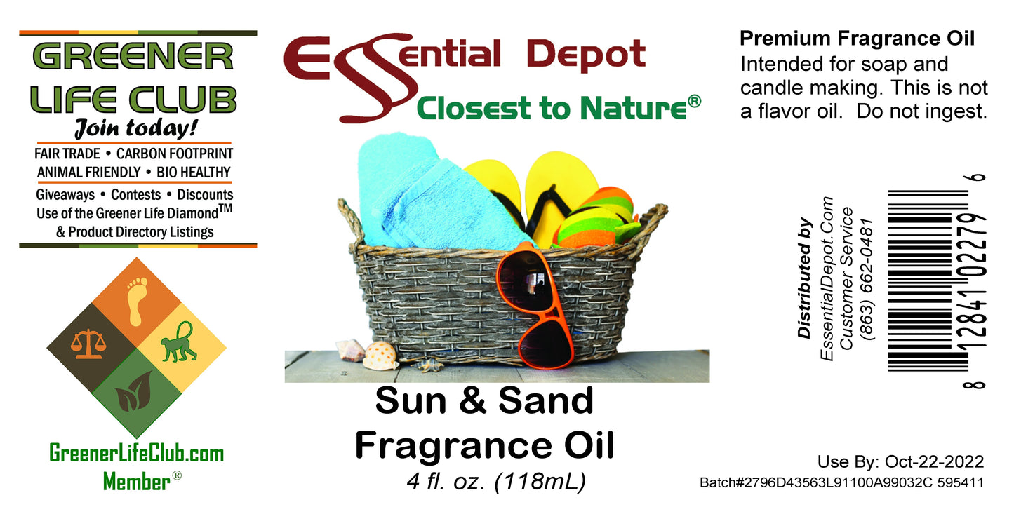 Sun & Sand Fragrance Oil - 4 oz.