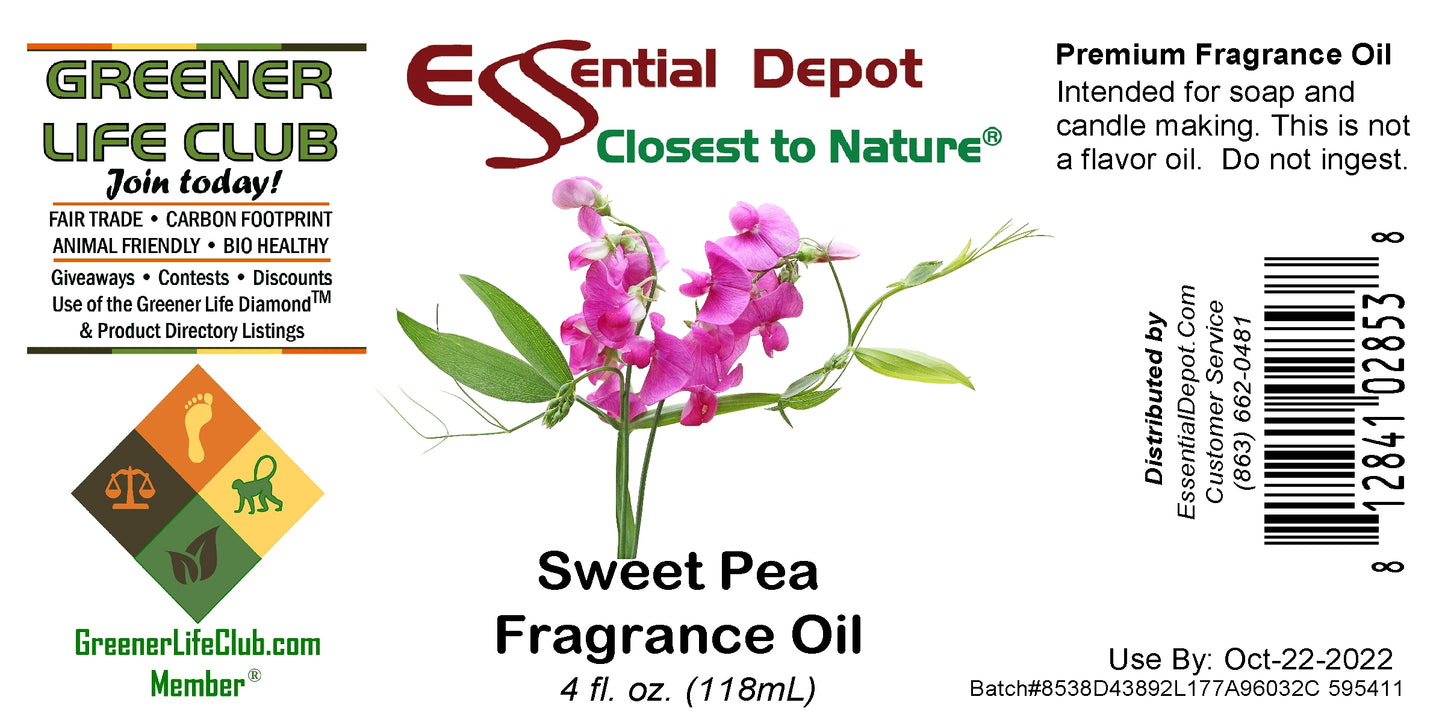 Sweet Pea Fragrance Oil - 4 oz.