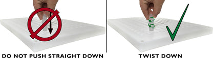 165 Balm Tube Tray (HDPE) - 165 Balm Tubes & Caps (HDPE) - 165 Seal Sleeves (PP) - Scraper (PP)