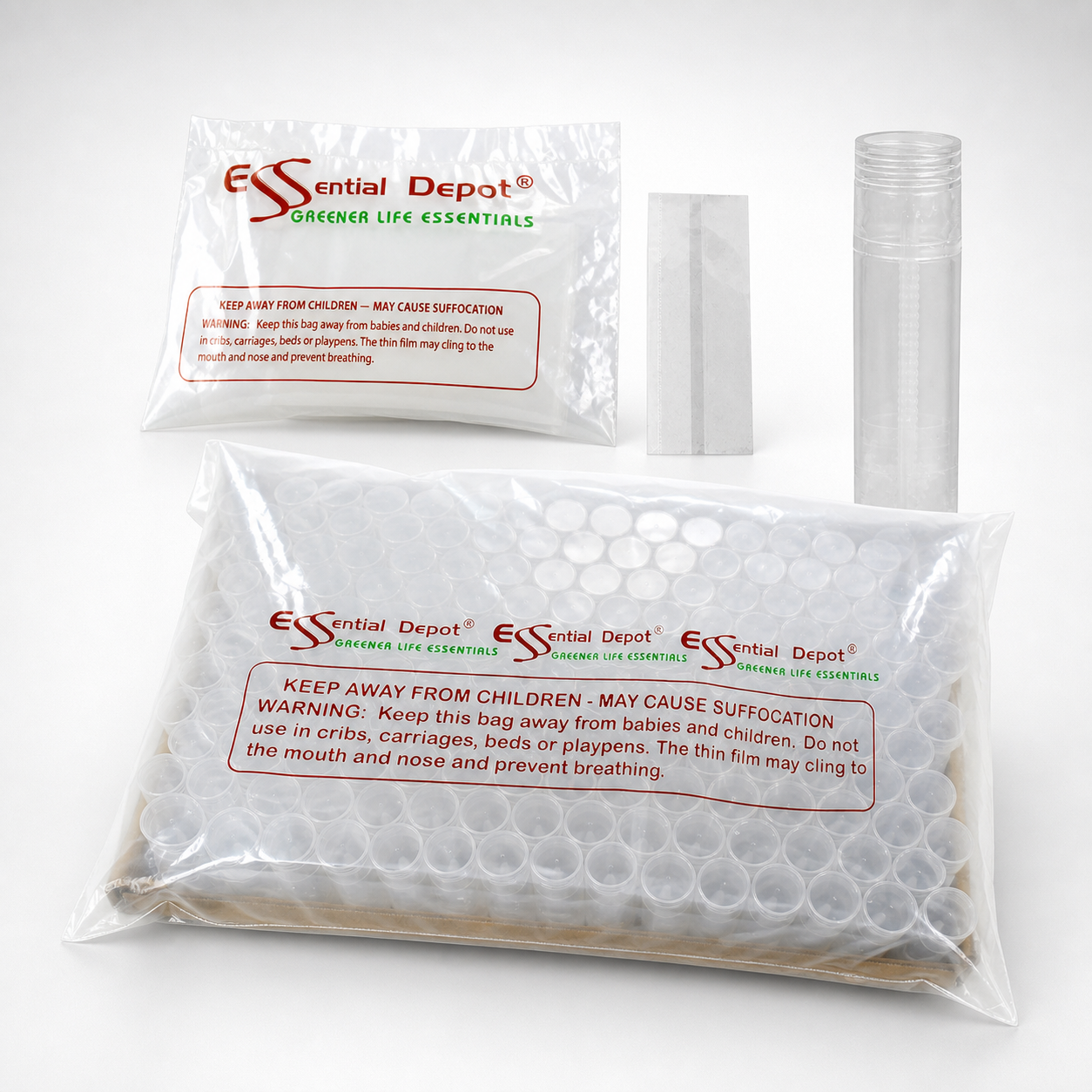 165 Balm Tubes - 165 Balm Tubes & Caps - 165 Seal Sleeves - HDPE - BPA Free