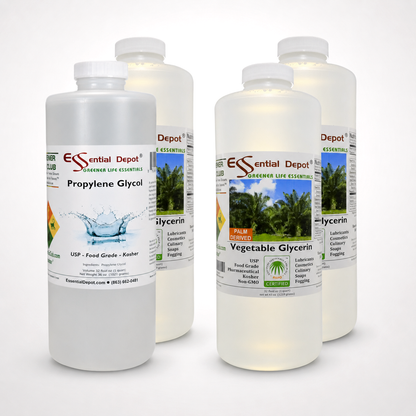 3 Quarts Vegetable Glycerin + 1 Quart Propylene Glycol