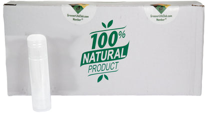 50 Balm Tube Tray (HDPE) - 50 Balm Tubes & Caps (HDPE) - 50 Seal Sleeves (PP) - Scraper (PP)