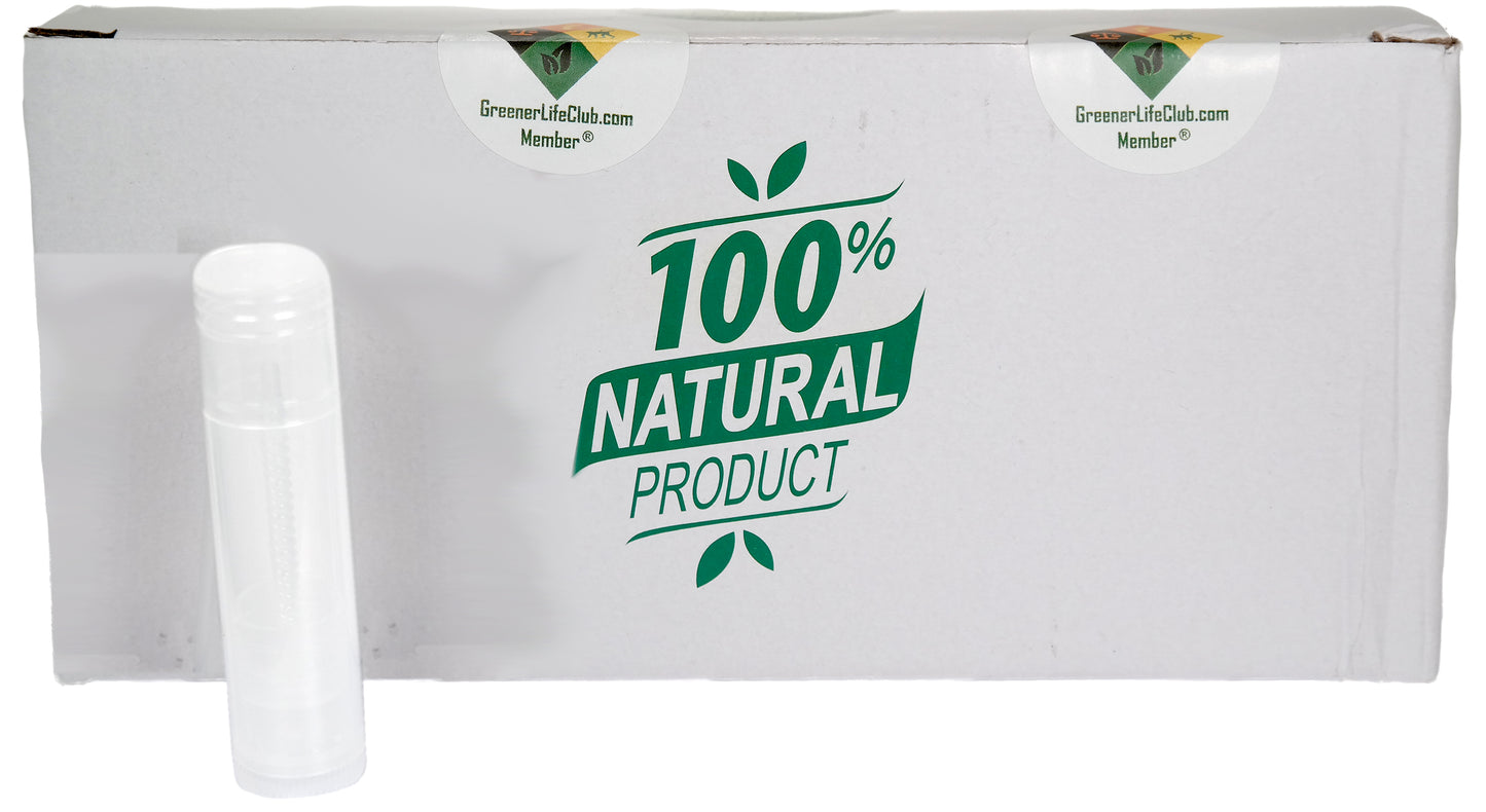 50 Balm Tubes - 50 Balm Tubes & Caps - 50 Seal Sleeves - HDPE - BPA Free
