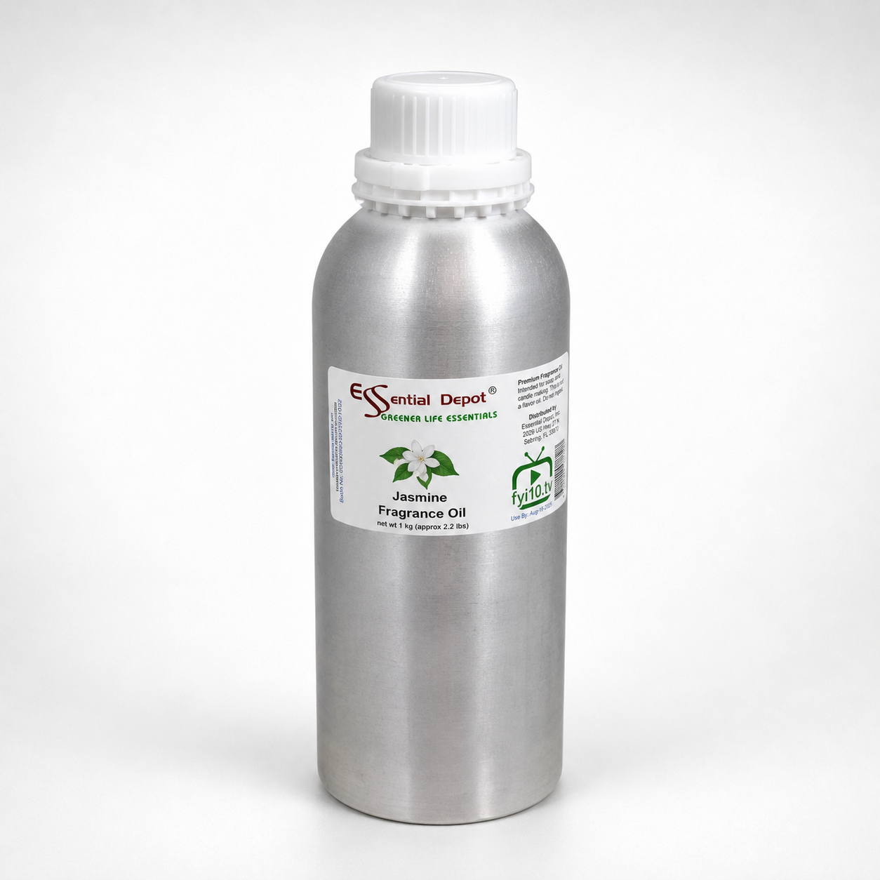 Jasmine Fragrance Oil - 1 kg. - Approx 2.2 lbs.