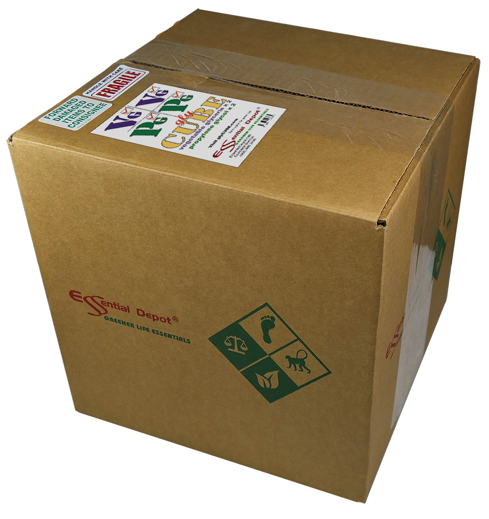 glyCUBE - 2 Gal Propylene Glycol & 2 GaL - PALM DERIVED Vegetable Glycerin - FOOD GRADE - USP