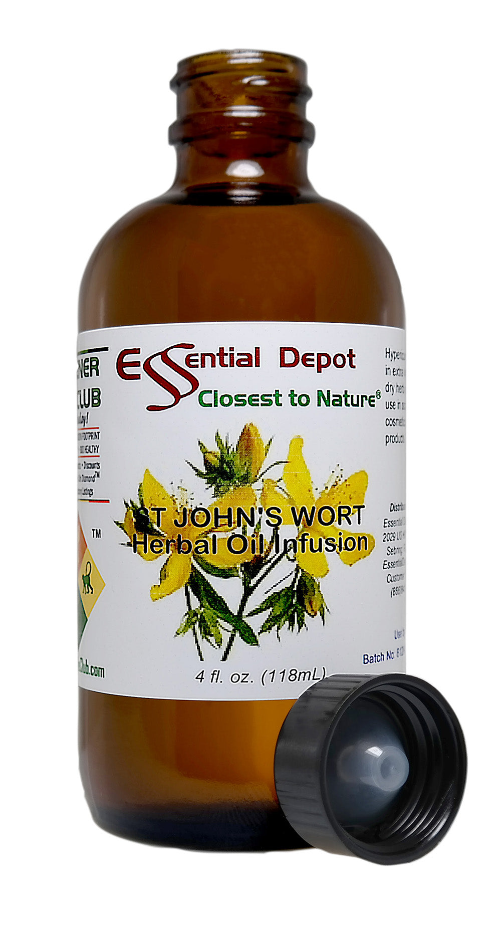 St Johns Wort Herbal Oil Infusion - 4 oz.