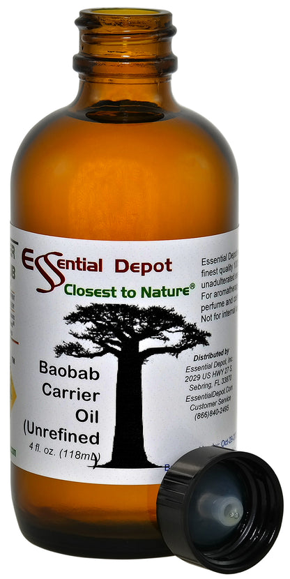 Baobab Unrefined Carrier Oil - 4oz