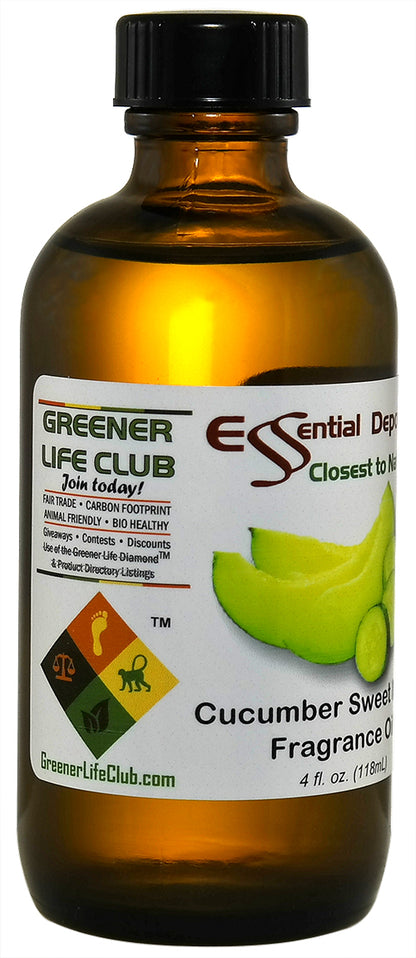 Cucumber Sweet Melon Fragrance Oil - 4 oz.