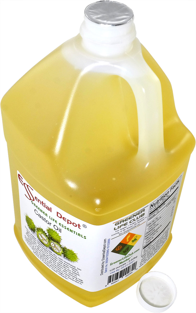 Castor Oil - 2 Gallons - 2 x 1 Gallon Containers - Food Grade - No Additives