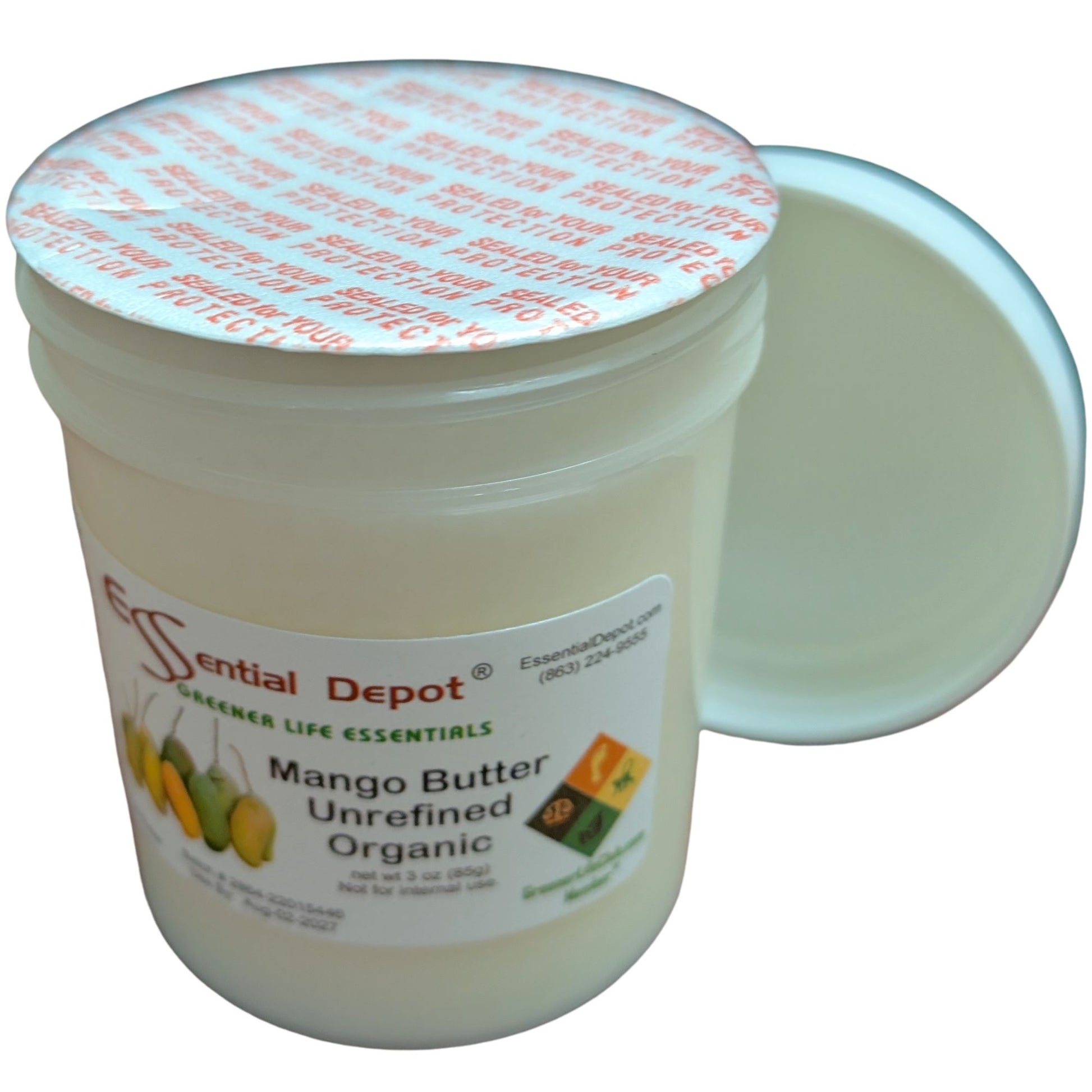 Mango Butter - 3 oz - No Additives - Odorless