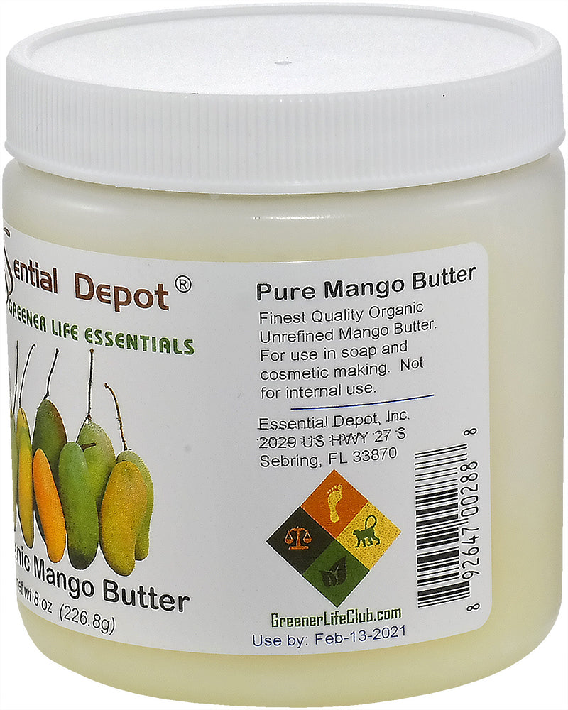 Mango Butter - 8 oz - No Additives - Odorless