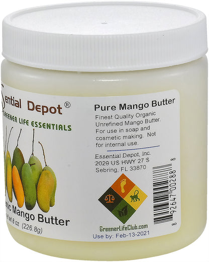 Mango Butter - 8 oz - No Additives - Odorless