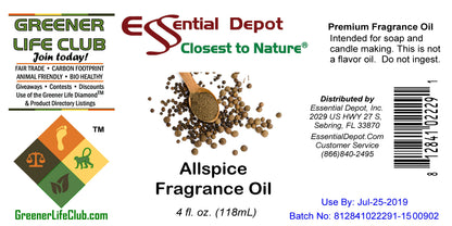 All Spice Fragrance Oil - 4 oz.