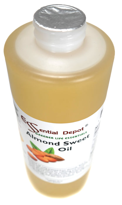 Almond Sweet Oil - 1 Quart + refillable empty 2 oz - Food Safe - NON GMO - No Additives