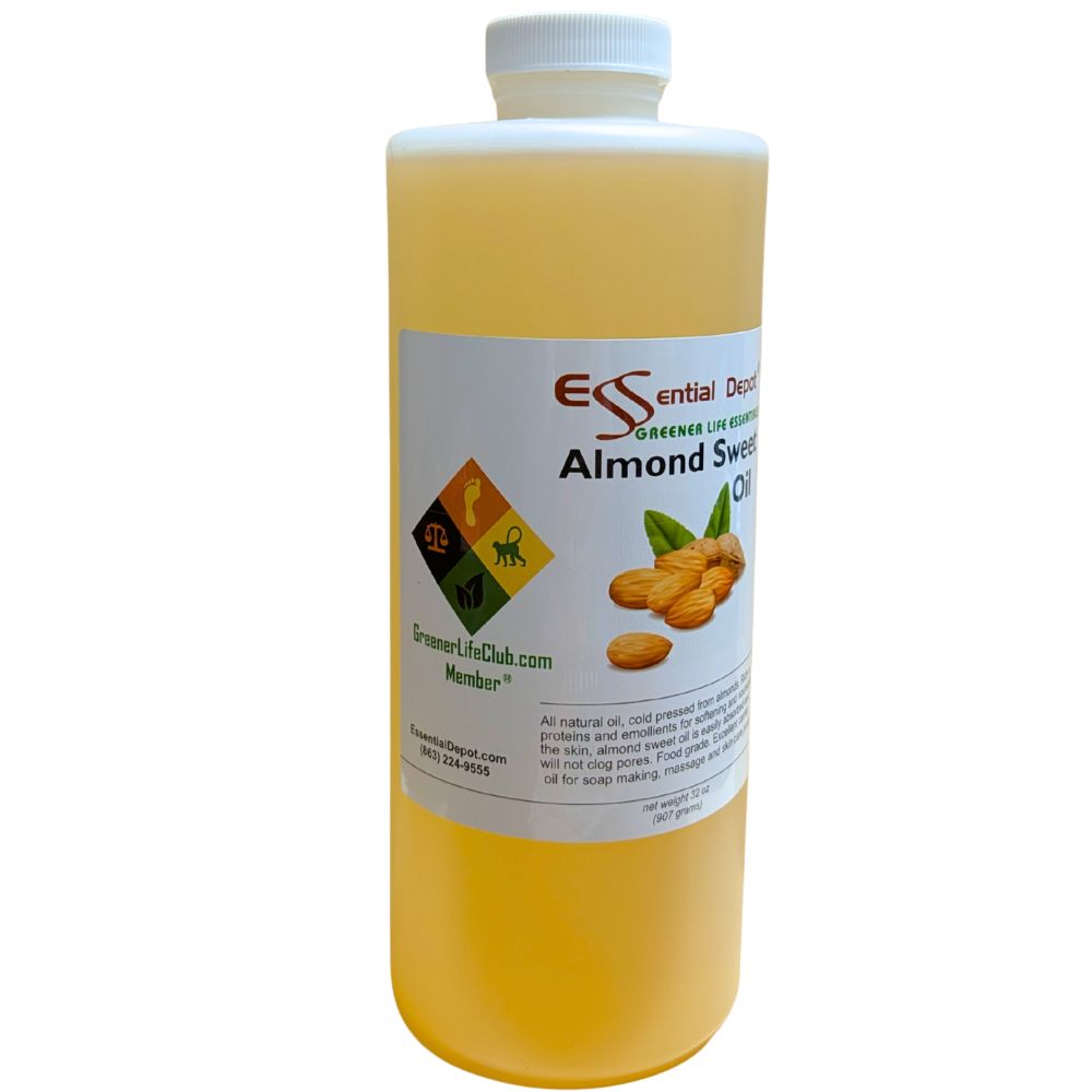 Almond Sweet Oil - 1 Quart - Food Grade - Non GMO - No Additives