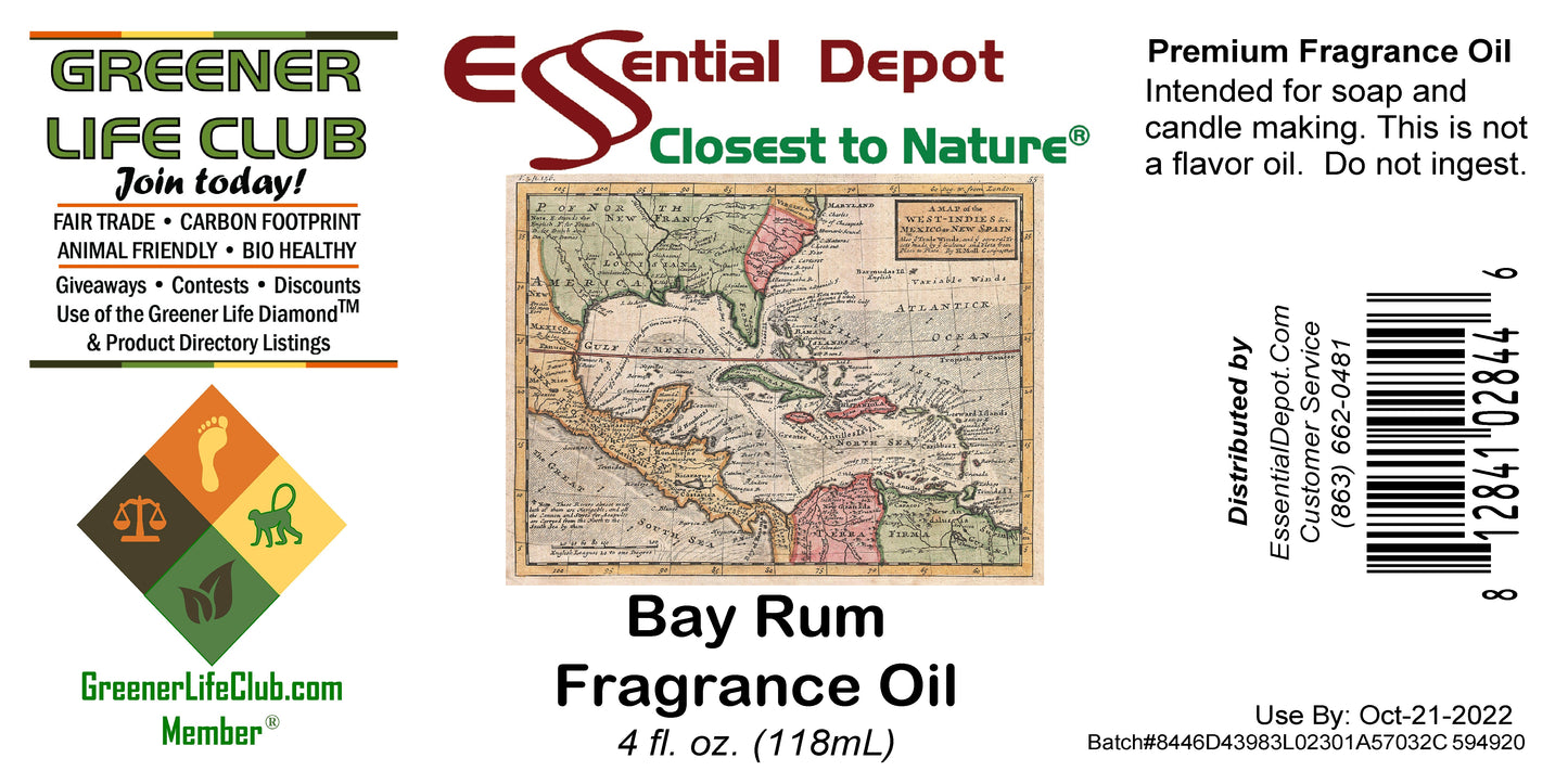 Bay Rum Fragrance Oil - 4 oz.
