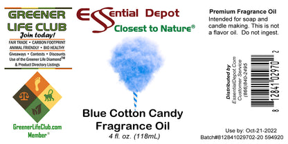 Blue Cotton Candy Fragrance Oil - 4 oz.