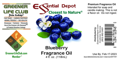 Blueberry Fragrance Oil - 4 oz.
