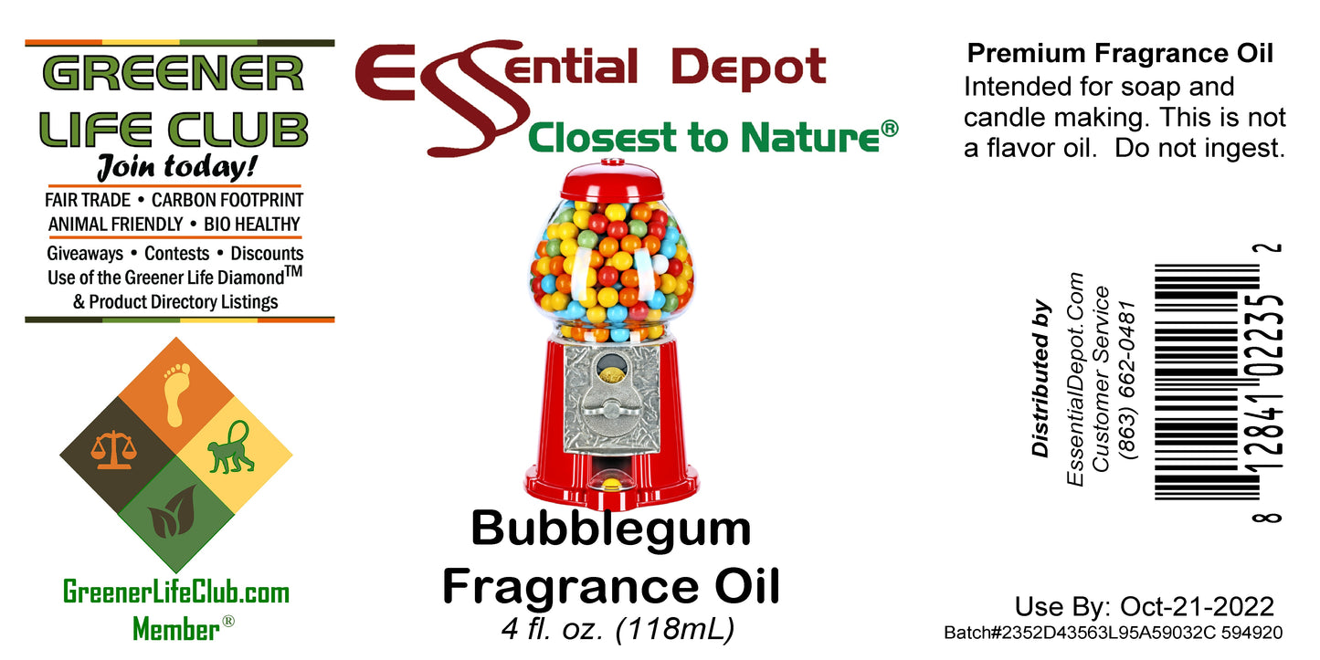 Bubblegum Fragrance Oil - 4 oz.
