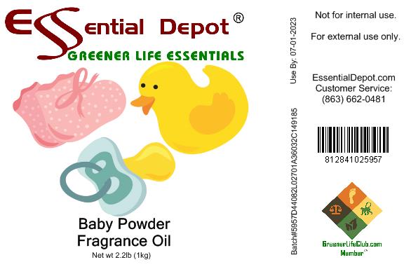Baby Powder Fragrance Oil - 1 kg. - Approx 2.2 lbs.