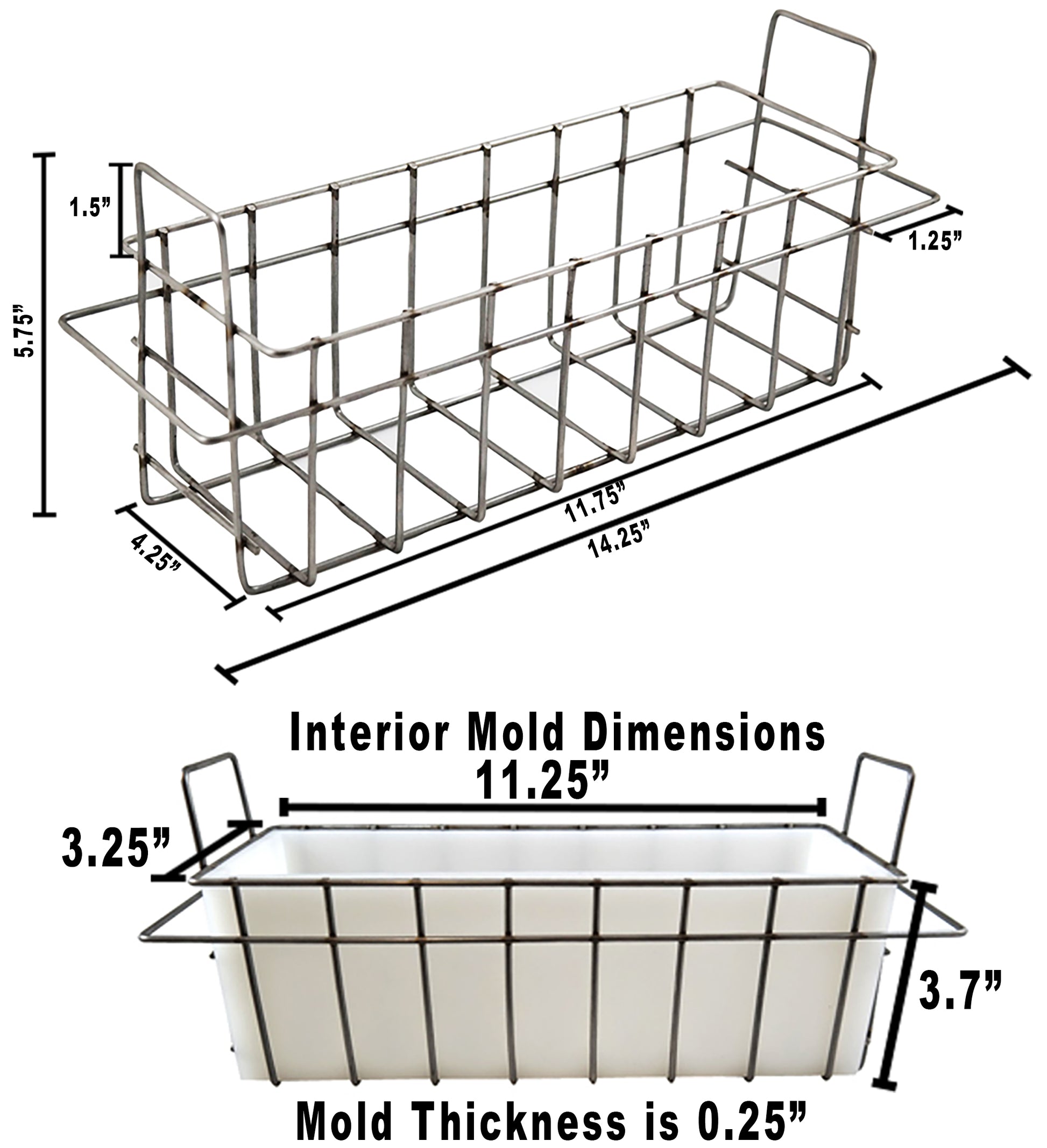 R.E.D. Silicone Soap Mold - COLOR NATURAL + Stainless Steel Stackable Basket