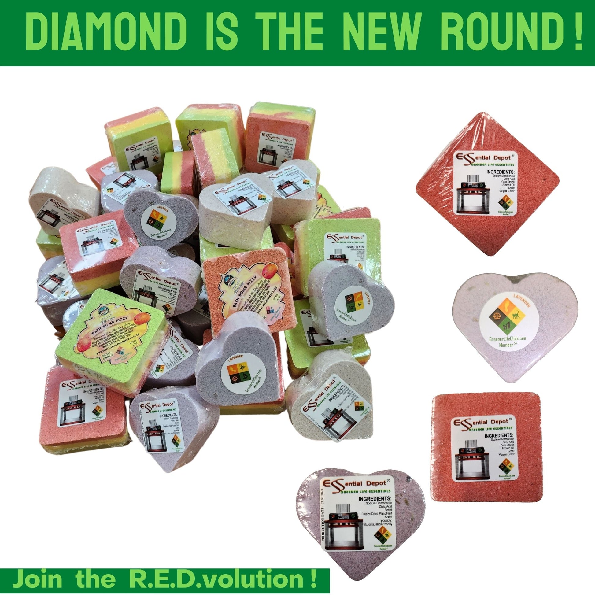 R.E.D. MultiPurpose Shamrock MOLD - for use by hand or with The R.E.D. Press - NSF, Food Grade