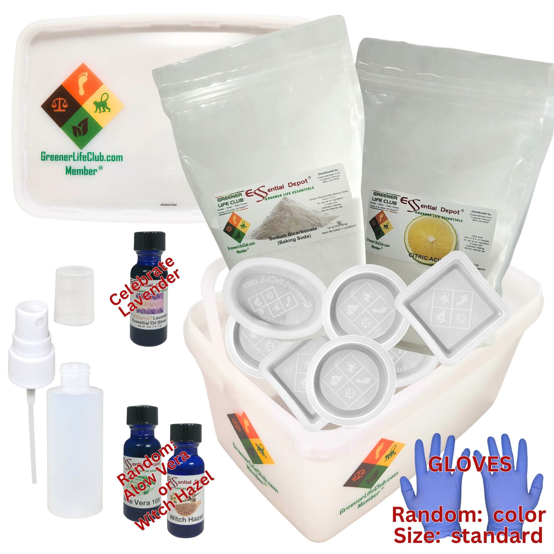 Bath Bomb Making Kit (DECONSTRUCTED) - Basic - Celebrate Lavender