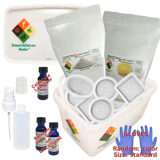 Bath Bomb Making Kit (DECONSTRUCTED) - Basic - Celebrate Lavender