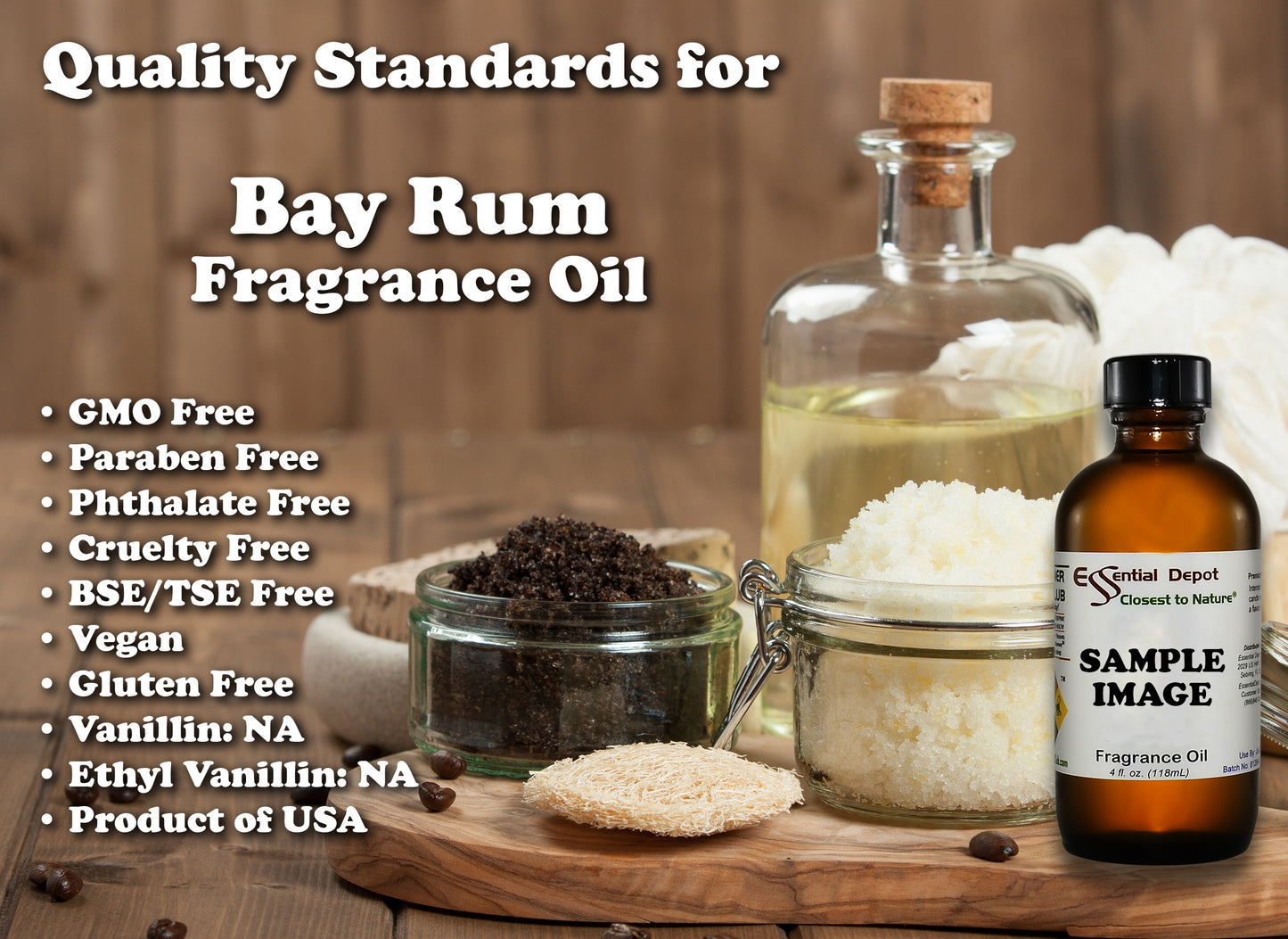 Bay Rum Fragrance Oil - 4 oz.