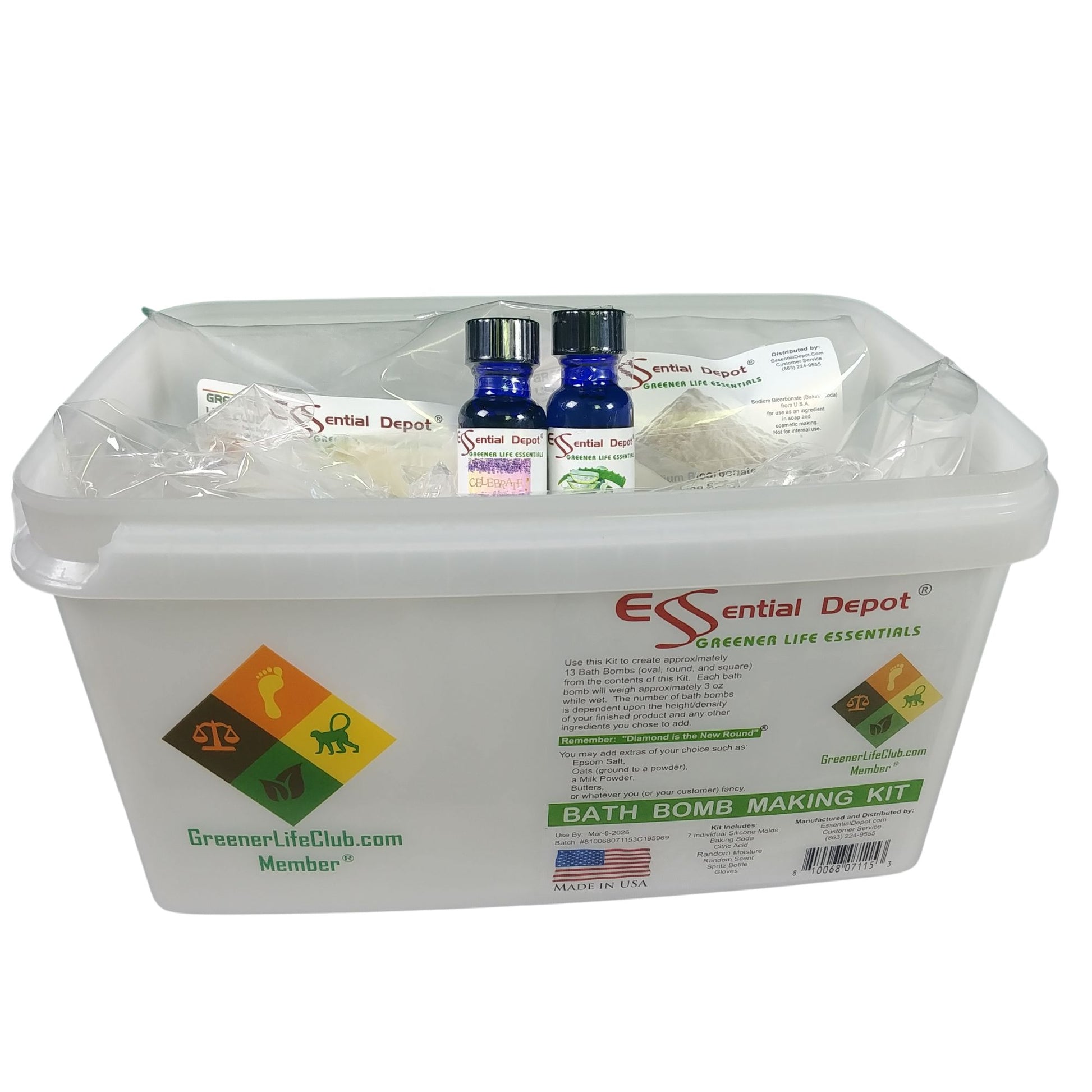 Bath Bomb Making Kit (DECONSTRUCTED) - Basic - Celebrate Lavender