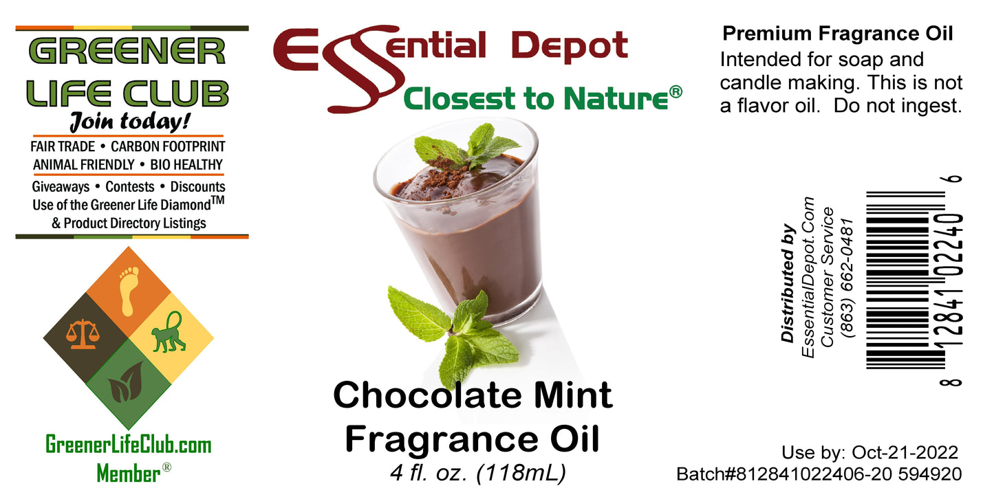 Chocolate Mint Fragrance Oil - 4 oz.