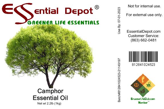 Camphor Essential Oil - 1 kg. - Approx 2.2 lbs.