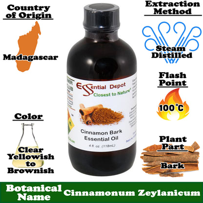Cinnamon Bark Essential Oil - 4 oz.