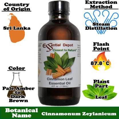 Cinnamon Leaf Essential Oil - 4 oz.
