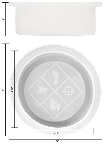 R.E.D. Silicone Individual Soap Molds - Color: Natural - 3 Pack