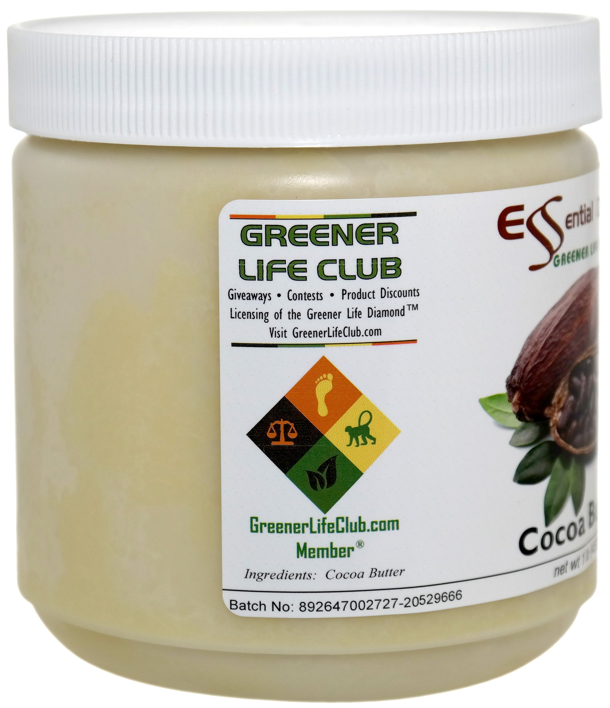 Cocoa Butter - 1 lb - No Additives - Unrefined