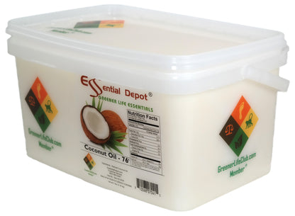 Coconut Oil 76F - 7 lbs - GLC Box - USP - Food Grade - Odorless - Tasteless