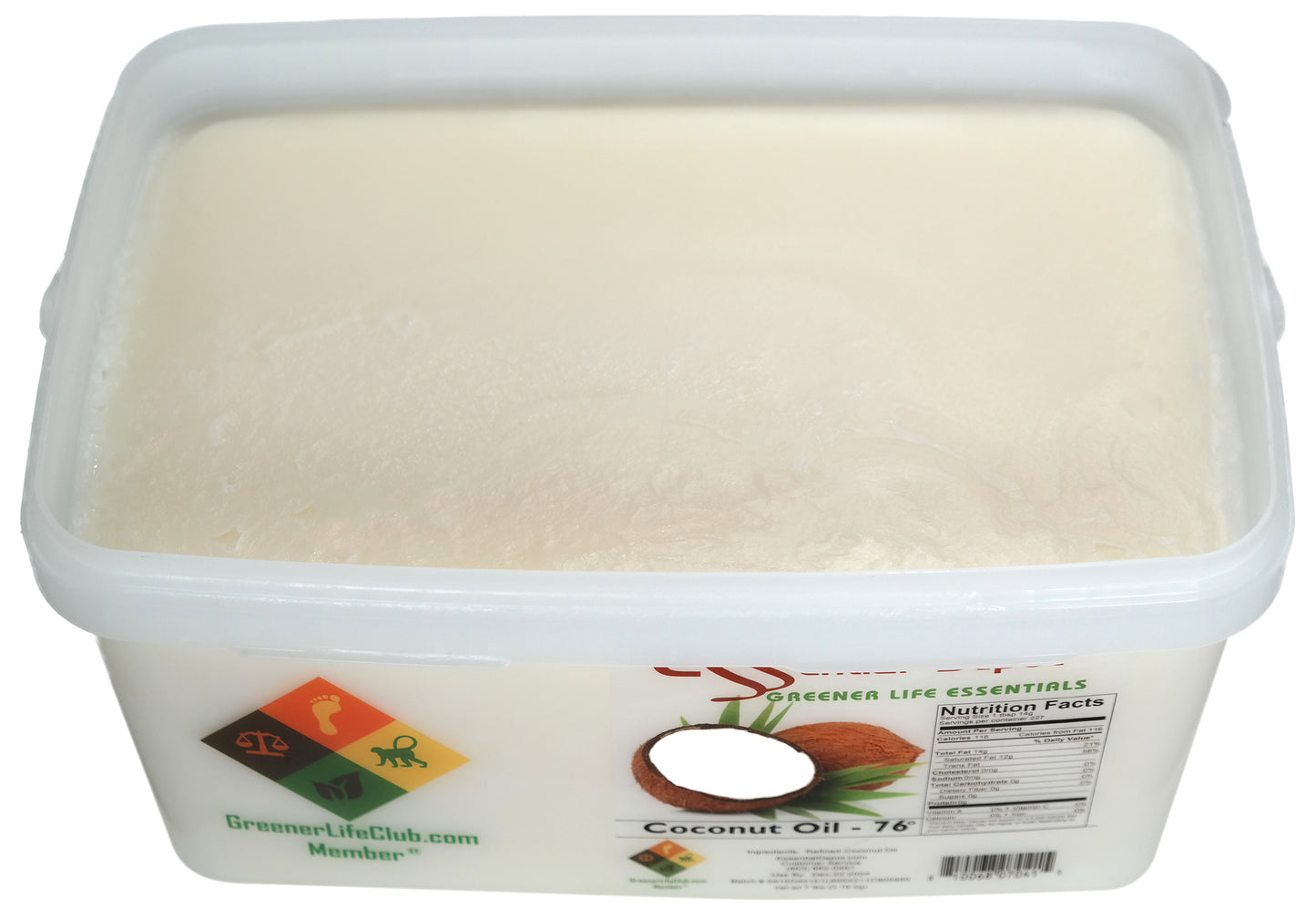 Coconut Oil 76F - 7 lbs - GLC Box - USP - Food Grade - Odorless - Tasteless