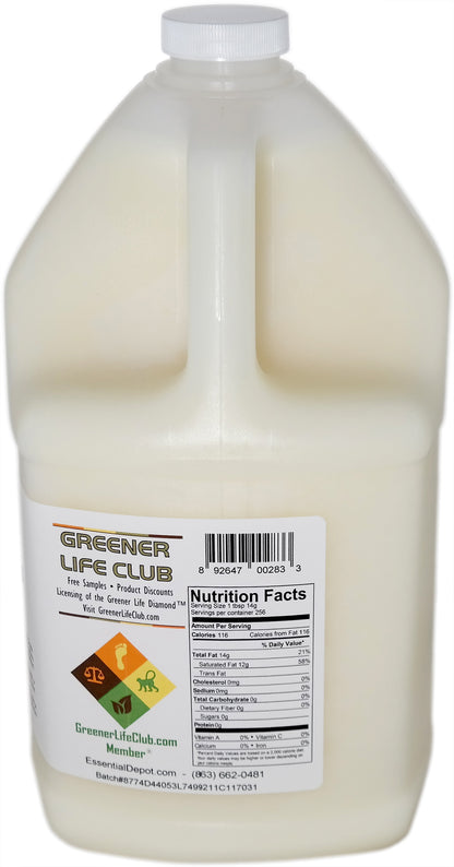Coconut Oil 76F 1-Gallon and Palm Oil RSPO Sustainable 1-Gallon - Combination Pack - 2 x 1 Gallon