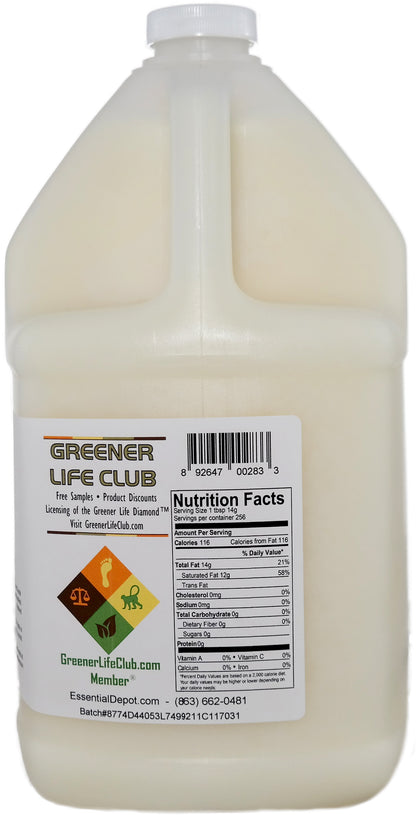 Coconut Oil 76F - 2 Gallons - 2 x 1 Gallon Containers - USP - Food Grade - Odorless - Tasteless