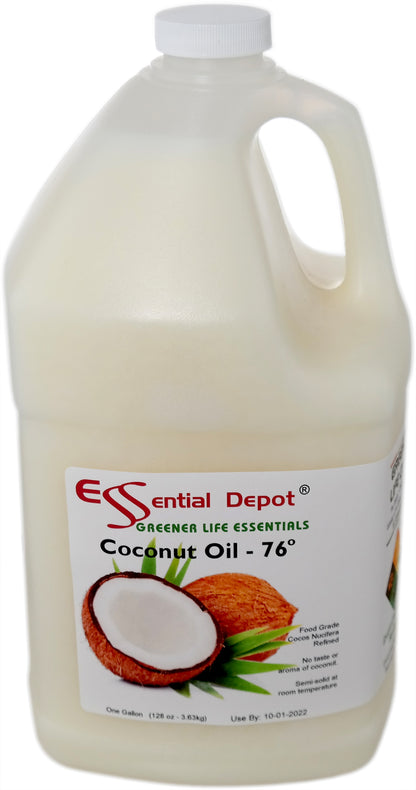 Coconut Oil 76F 1-Gallon and Palm Oil RSPO Sustainable 1-Gallon - Combination Pack - 2 x 1 Gallon