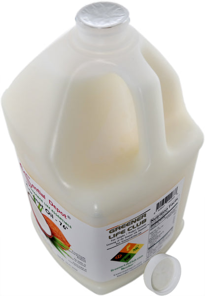 Coconut Oil 76F - 1-Gallon Jug - 7lbs 10oz - USP - Food Grade - Odorless - Tasteless