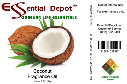 Coconut Fragrance Oil - 1 kg. - Approx 2.2 lbs.