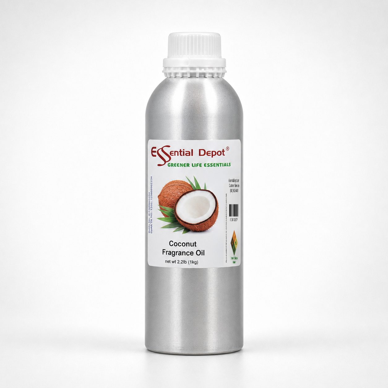 Coconut Fragrance Oil - 1 kg. - Approx 2.2 lbs.