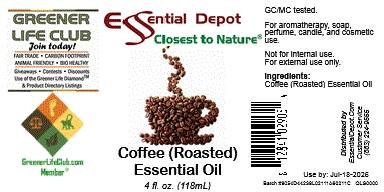 Coffee (Roasted) Essential Oil - 4 oz.